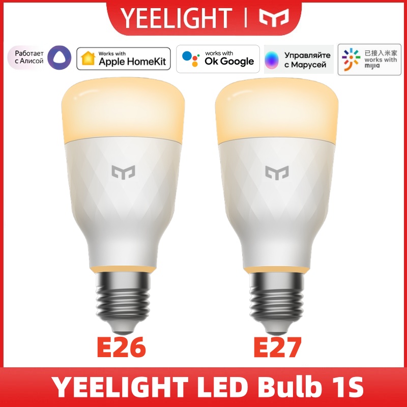 Yeelight Light Smart Bulb - Yeelight LED-Lampe 1S E26/E27, warmweißes Licht,