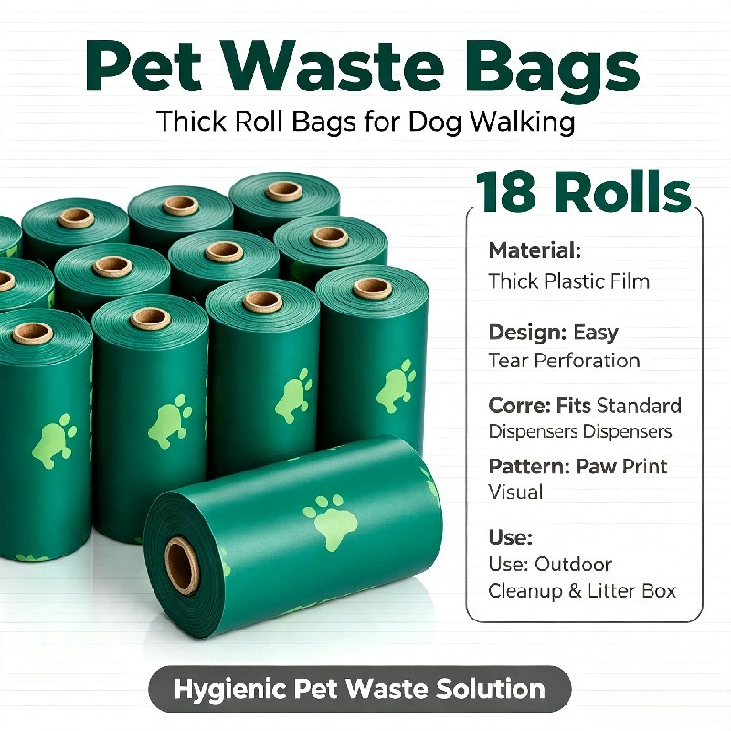 Biodegradable Bin Liner - 18 Rollen Hundekotbeutel, 270 Stück, 13